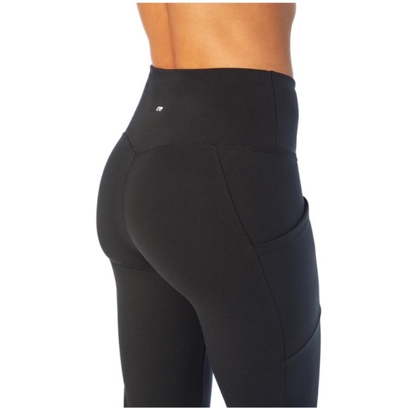 NWT Marika Flare Yoga Pant With Side Pockets Size XL in Black New With Tags. - Picture 2 of 16